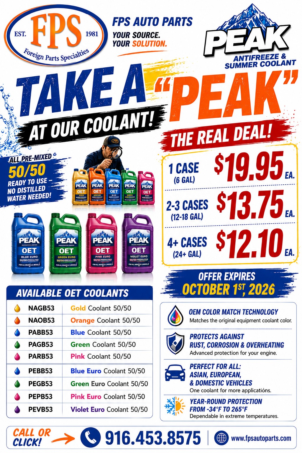 Take a peak flyer promotion